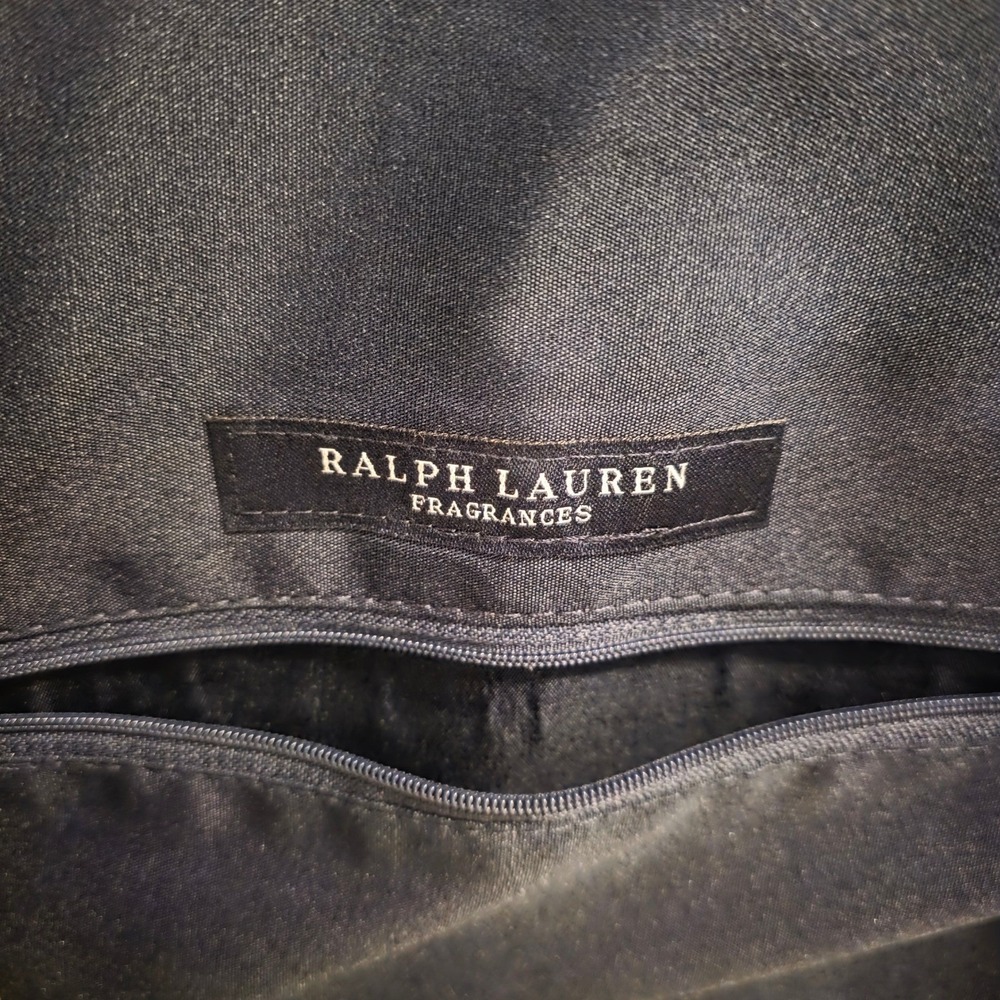 Ralph Lauren Duffel Bag Navy White Preppy Nautical‎ Tote Large - Picture 8 of 9
